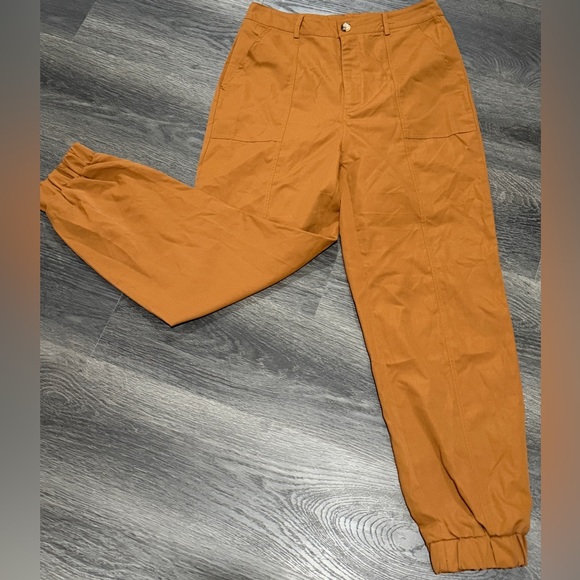 Stylish Orange Jogger Pants - Picture 1 of 3